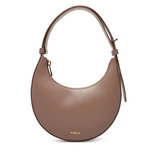 Torebka Furla. Brązowe torebki do ręki damskie Furla, bez wzorów, klasyczne, bez dodatków. Za 869.99 zł.