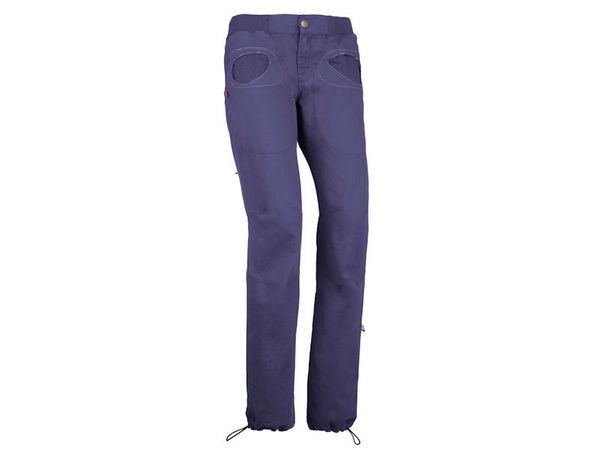 Spodnie wspinaczkowe damskie E9 Onda Slim2. Fioletowe spodnie materiałowe damskie E9, l, bez wzorów, z bawełny, z podwyższonym stanem. Za 479.90 zł.