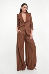 Spodnie damskie z lnem ELISABETTA FRANCHI. Legginsy damskie Elisabetta Franchi, bez wzorów. Za 2,339.00 zł.