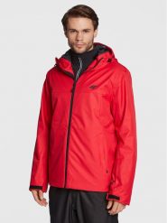 4F Kurtka narciarska H4Z22-KUMN001 Czerwony Regular Fit. Czerwone kurtki snowboardowe męskie 4f, l, bez wzorów, z syntetyku, bez kaptura, narciarskie. Za 279.99 zł.