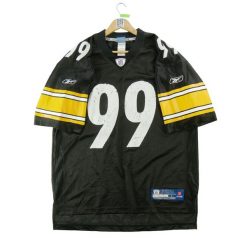 Second life - Koszulka męska Reebok Brett Keisel 99 NFL - Stan bardzo dobry. Czarne koszulki sportowe męskie Reebok, l, bez wzorów, bez kołnierzyka, bez ramiączek, do piłki nożnej. Za 170.36 zł.