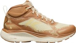 Buty damskie Keen Wmns Leiki Mid Wp Safari/chipmunk Brown. Brązowe obuwie sportowe damskie Keen, bez wzorów, z materiału, trekkingowe. Za 504.99 zł.