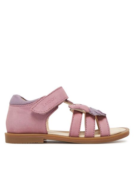Lasocki Kids Sandały HAPPY CI12-2644-11 Różowy jasny. Czerwone sandały dziewczęce Lasocki Kids, z nubiku, bez zapięcia. Za 119.99 zł.