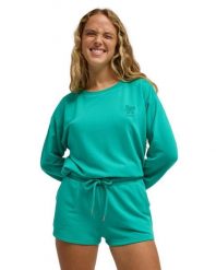 Spodenki dresowe dla Kobiety SURFING BY MOONLIGHT Zielony. Zielone szorty damskie Roxy, m, bez wzorów, z dresówki, klasyczne. Za 169.99 zł.