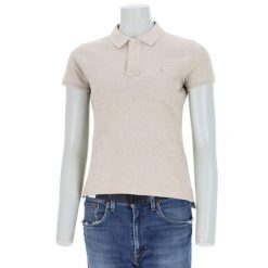 Polo Ralph Lauren koszulka damska z krótkim rękawem. Brązowe koszulki sportowe damskie Ralph Lauren, l, bez wzorów, z materiału, bez kołnierzyka, bez ramiączek, na golfa. Za 127.76 zł.