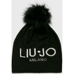 Liu Jo - Czapka. Czarne czapki i kapelusze damskie Liu Jo, z dzianiny. Za 319.90 zł.
