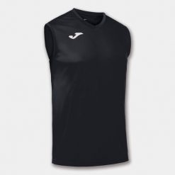 Koszulka do koszykówki męska Joma Combi bez rękawów. Czarne koszulki sportowe męskie Joma, m, bez wzorów, z meshu, bez kołnierzyka, bez ramiączek, do koszykówki. Za 53.99 zł.