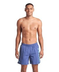 Spodenki plażowe Arena Logotype Beach Boxer. Niebieskie kąpielówki męskie Arena, l, bez wzorów, z materiału. Za 137.99 zł.