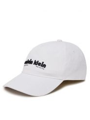 Calvin Klein Jeans Czapka z daszkiem Small Monogram LV04G5061G Biały. Białe rękawiczki męskie Calvin Klein Jeans, bez wzorów, z bawełny. Za 119.99 zł.
