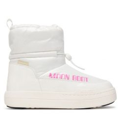 Śniegowce Moon Boot. Białe śniegowce dziewczęce Moon Boot, bez zapięcia. Za 859.99 zł.