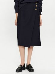 Tommy Hilfiger Spódnica trapezowa WW0WW41601 Granatowy Regular Fit. Niebieskie spódnice damskie Tommy Hilfiger, bez wzorów, z syntetyku, trapezowe. Za 469.99 zł.