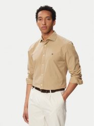 Tommy Hilfiger Koszula Gmd MW0MW43298 Beżowy Regular Fit. Brązowe koszule męskie Tommy Hilfiger, m, bez wzorów, z bawełny, bez kołnierzyka, bez ramiączek. Za 369.99 zł.