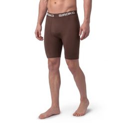 Męskie spodenki sportowe Siroko Bshorts Brown M. Brązowe krótkie spodenki sportowe męskie SIROKO, m, bez wzorów, z materiału, do biegania. Za 116.00 zł.