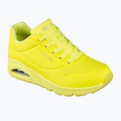 Buty damskie SKECHERS Uno Night Shades. Żółte obuwie sportowe damskie Skechers, bez wzorów, trekkingowe, Skechers Sport. Za 339.00 zł.