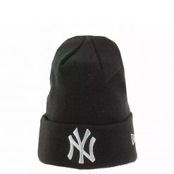 Czapka New York Yankees Metallic. Czarne czapki i kapelusze męskie New Era, bez wzorów, z materiału, eleganckie. Za 139.99 zł.