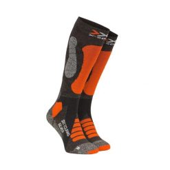 Skarpety X-SOCKS SKI TOURING SILVER 4.0 Orange Grey. Brązowe skarpety damskie X-Socks, bez wzorów. Za 90.00 zł.