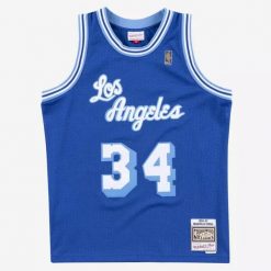 Koszulka tank Mitchell & Ness Nba Swingman Los Angeles Lakers Shaquille O'neal. Niebieskie koszulki sportowe męskie Mitchell & Ness, m, bez wzorów, sportowe, bez kołnierzyka. Za 559.00 zł.