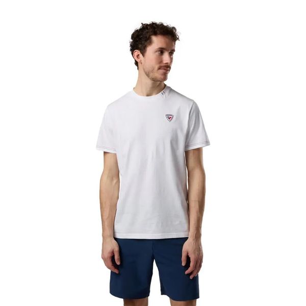 T-shirt Rossignol Classic. Niebieskie t-shirty męskie Rossignol, l, bez wzorów, z bawełny, eleganckie, bez kołnierzyka. Za 301.50 zł.