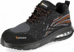 PROCERA TEXO-AIR XTRA SB - Półbuty ochronne TEXO-AIR XTRA SB ze stalowym podnoskiem 45. Brązowe półbuty na co dzień męskie PROCERA, bez zapięcia. Za 119.00 zł.
