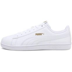 Buty Puma Up, Dla obu płci. Białe obuwie sportowe damskie Puma, bez wzorów, ze skóry ekologicznej, trekkingowe. Za 290.00 zł.