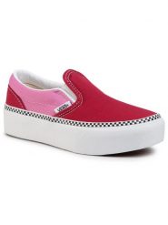 Vans Tenisówki Classic Slip-On P VN0A3TL1WVX1 Czerwony. Czerwone buty sportowe dziewczęce Vans, bez wzorów, z materiału, bez zapięcia. Za 219.99 zł.