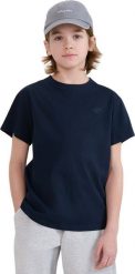 Koszulka dla chłopca 4F M2330 granatowa 4FJWMM00TTSHM2330 31S 164cm. T-shirty dla chłopców 4f, bez wzorów, bez ramiączek. Za 34.62 zł.