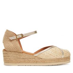 Espadryle Unisa. Brązowe sandały damskie Unisa, bez wzorów, bez obcasa, bez zapięcia. Za 339.99 zł.