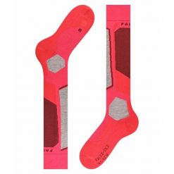 Podkolanówki damskie Falke SK2. Czerwone skarpety damskie Falke, bez wzorów. Za 150.00 zł.