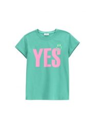 Coccodrillo T-Shirt WC5143209VGB Zielony Regular Fit. Zielone t-shirty i topy dla dziewczynek COCCODRILLO, bez wzorów, z bawełny, bez ramiączek. Za 29.99 zł.