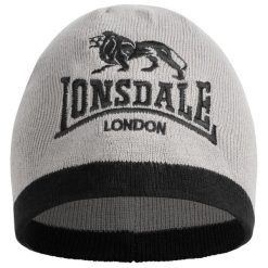 Czapka Lonsdale Levedale. Czarne czapki i kapelusze męskie Lonsdale, na zimę, bez wzorów, klasyczne. Za 112.50 zł.