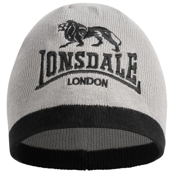 Czapka Lonsdale Levedale. Czarne czapki i kapelusze męskie Lonsdale, na zimę, bez wzorów, klasyczne. Za 113.00 zł.