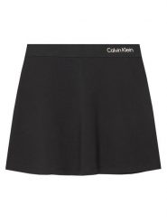 Calvin Klein Jeans Spódnica Logo Tape IG0IG02784 D Czarny Regular Fit. Czarne spódniczki dla dziewczynek Calvin Klein Jeans, bez wzorów, z jeansu. Za 219.99 zł.