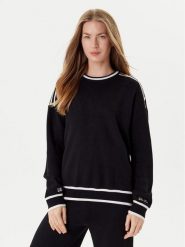 Liu Jo Sweter TF5230 MS59L Czarny Regular Fit. Czarne swetry damskie Liu Jo, l, bez wzorów, z wiskozy, bez kołnierzyka, bez ramiączek, bez kaptura. Za 469.99 zł.