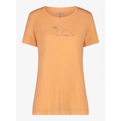 Koszulka z nadrukiem damska CMP Soraka T-Shirt. Brązowe koszulki sportowe damskie CMP, bez wzorów, bez kołnierzyka, bez ramiączek. Za 151.99 zł.