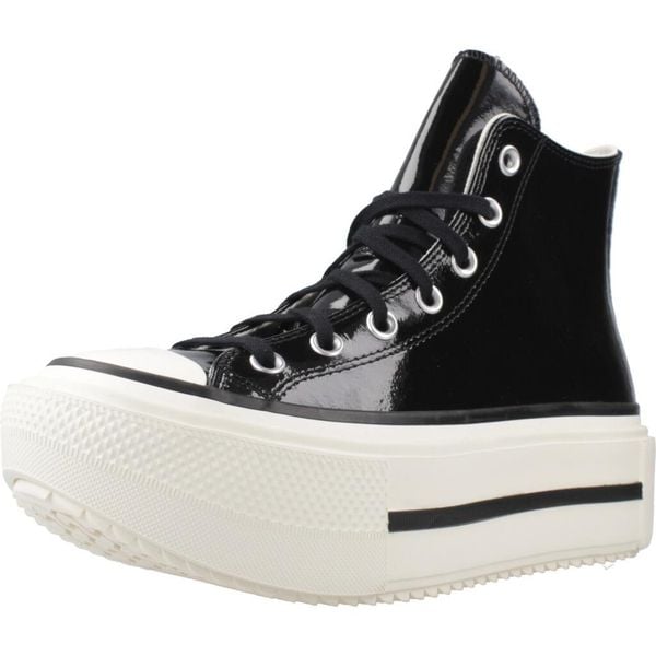 Buty CONVERSE CHUCK TAYLOR ALL STAR LIFT DOUBLE STACK PLATFORM PATENT LEATHER Cz. Czarne trekkingi damskie Converse, trekkingowe. Za 690.00 zł.