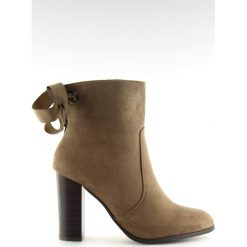 Botki na obcasie brązowe 1331 Khaki. Brązowe botki damskie ButyModne, eleganckie, bez obcasa, na obcasie, bez zapięcia. W wyprzedaży za 96.37 zł.
