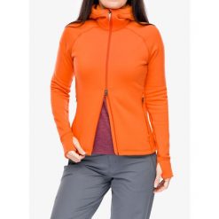 Polar z kapturem damski Houdini Power Houdi. Brązowe bluzy sportowe damskie Houdini, l, bez wzorów, z polaru, z kapturem, narciarskie. Za 671.99 zł.