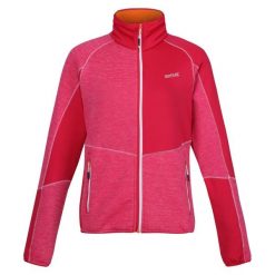 Bluza Polarowa Damska Melanżowy Pełen Suwak Lindalla VII. Czerwone bluzy sportowe damskie Regatta, bez wzorów, z polaru, bez kaptura, trekkingowe. Za 81.99 zł.