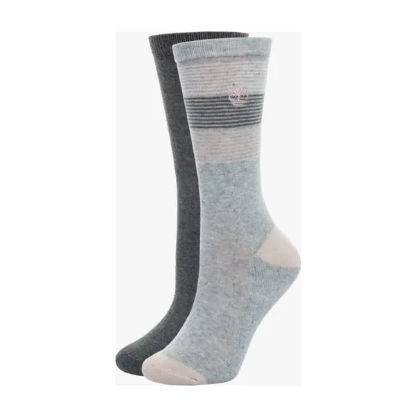 Timberland Skarpety 2Pp Striped Speckle Crew , szary, rozmiar M. Szare skarpety damskie Timberland, bez wzorów, z bawełny. W wyprzedaży za 79.99 zł.