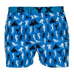 Styx Bokserki Męskie M, Niebieski. Niebieskie bokserki męskie Styx, z bawełny. Za 59.00 zł.
