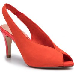 Sandały TAMARIS - 1-29614-32 Orange 606. Brązowe klapki damskie Tamaris, bez wzorów, z materiału, bez obcasa, na obcasie, bez zapięcia. Za 209.00 zł.
