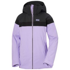 Damska kurtka narciarska Helly Hansen Motionista Lifaloft. Fioletowe kurtki damskie Helly Hansen, na zimę, bez wzorów, bez kaptura. Za 1,420.00 zł.