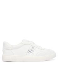 MICHAEL Michael Kors Sneakersy Jem Scotty Charm MK04163102 Biały. Białe buty sportowe dziewczęce MICHAEL Michael Kors, bez wzorów, ze skóry, bez zapięcia. Za 389.99 zł.