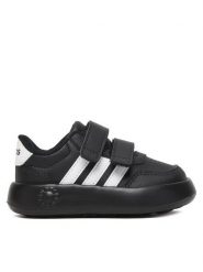 Adidas Sneakersy Breaknet 3.0 JS3679 Czarny. Czarne buty sportowe dziewczęce Adidas, bez wzorów, ze skóry, bez zapięcia. Za 149.99 zł.
