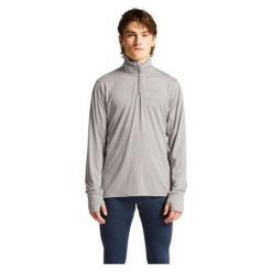 Dżersej z długim rękawem Craft Flow Hz. Szare koszulki sportowe męskie Craft, bez wzorów, z dżerseju, bez kołnierzyka, bez ramiączek, do biegania. W wyprzedaży za 166.90 zł.