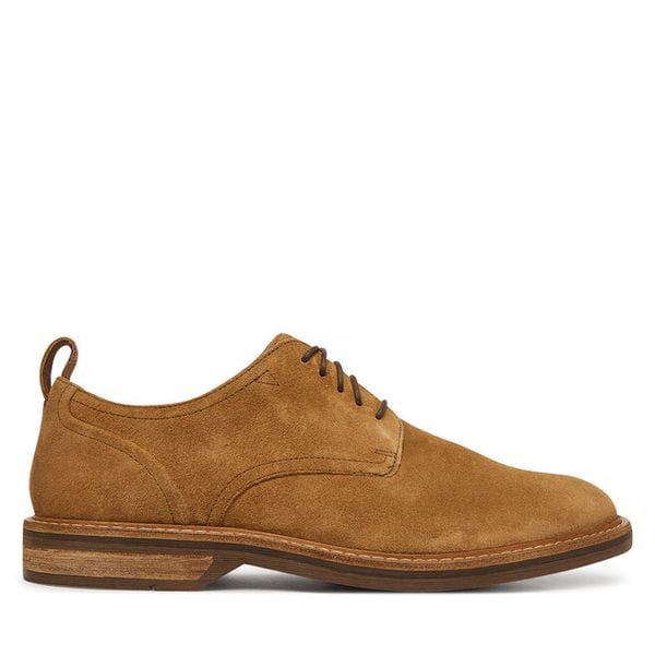 Półbuty Clarks. Brązowe półbuty na co dzień męskie Clarks, bez zapięcia. Za 341.99 zł.