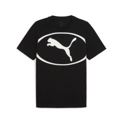 Koszulka Puma SPORT Graphic. Czarne koszulki sportowe męskie Puma, m, bez wzorów, z materiału, bez kołnierzyka, bez ramiączek, na fitness i siłownię. Za 109.95 zł.