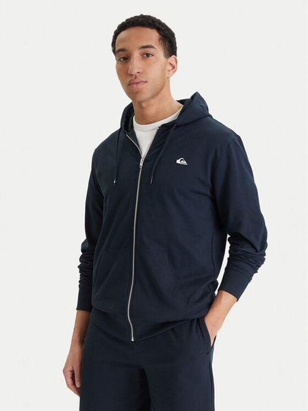 Quiksilver Bluza EQYFT04952 Granatowy Regular Fit. Niebieskie bluzy męskie Quiksilver, l, bez wzorów, z bawełny, bez kaptura. Za 187.99 zł.