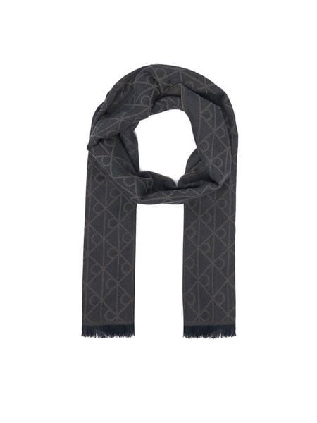 Calvin Klein Szalik LV04D8064G Granatowy. Niebieskie rękawiczki męskie Calvin Klein, bez wzorów, z dzianiny. Za 249.99 zł.