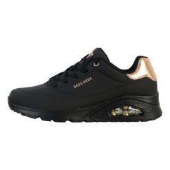 Buty na co dzień damskie SKECHERS UNO GOLDEN AIR. Czarne obuwie sportowe damskie Skechers, bez wzorów, z syntetyku, trekkingowe, Skechers Sport. W wyprzedaży za 353.95 zł.